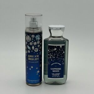 Bath & Body Works Dream Bright & Sapphire Moon Body Care Gift Set NWT